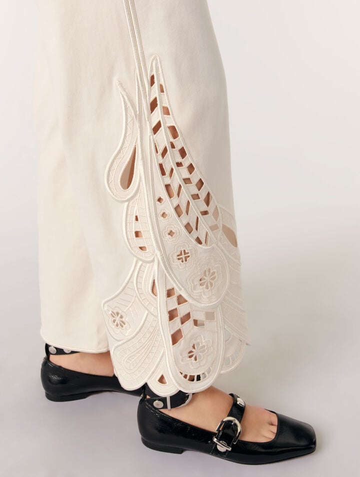 Embroidered trousers