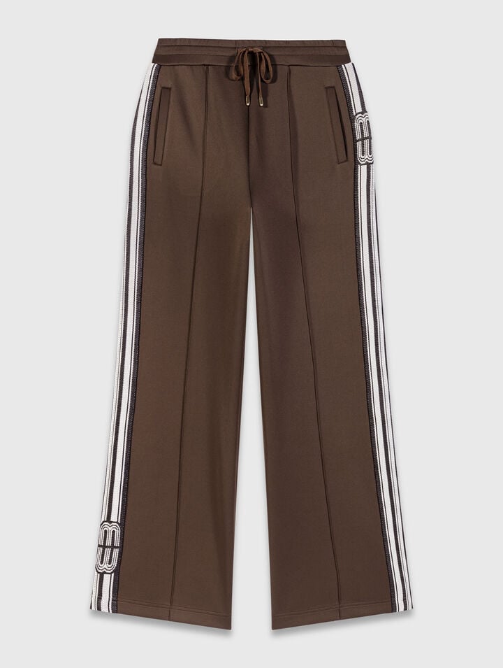 Pantalon avec bandes droites