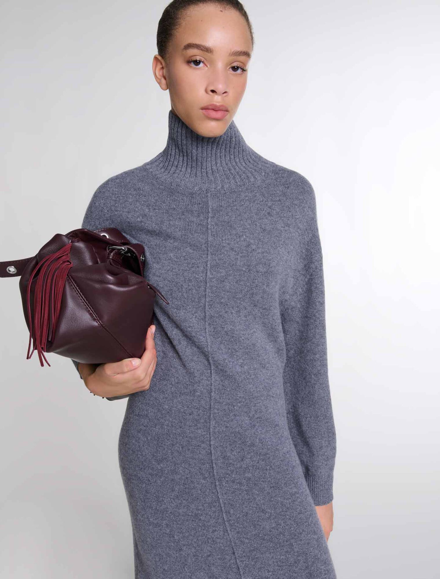 Robe longue en maille