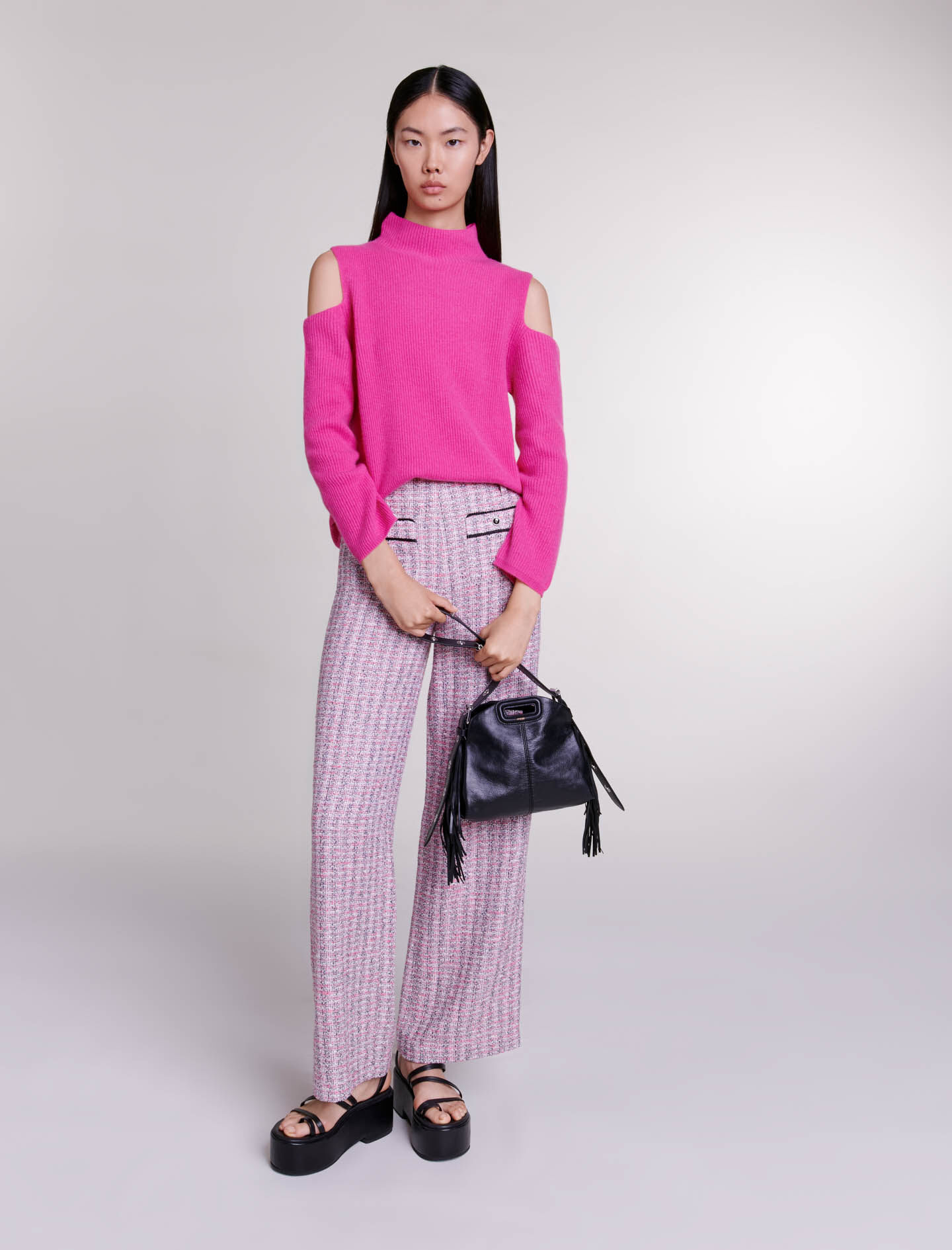 Pull maje rose best sale