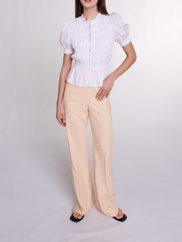 Chemise smockée
