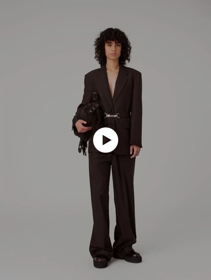 Veste de tailleur à ceinture