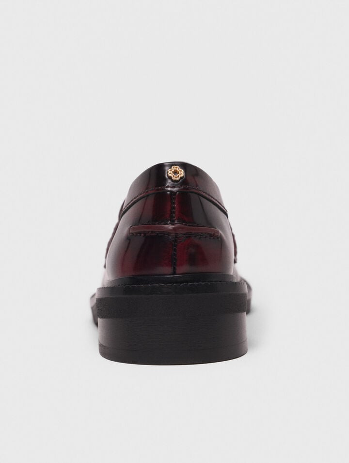 Mocassins en cuir brossé