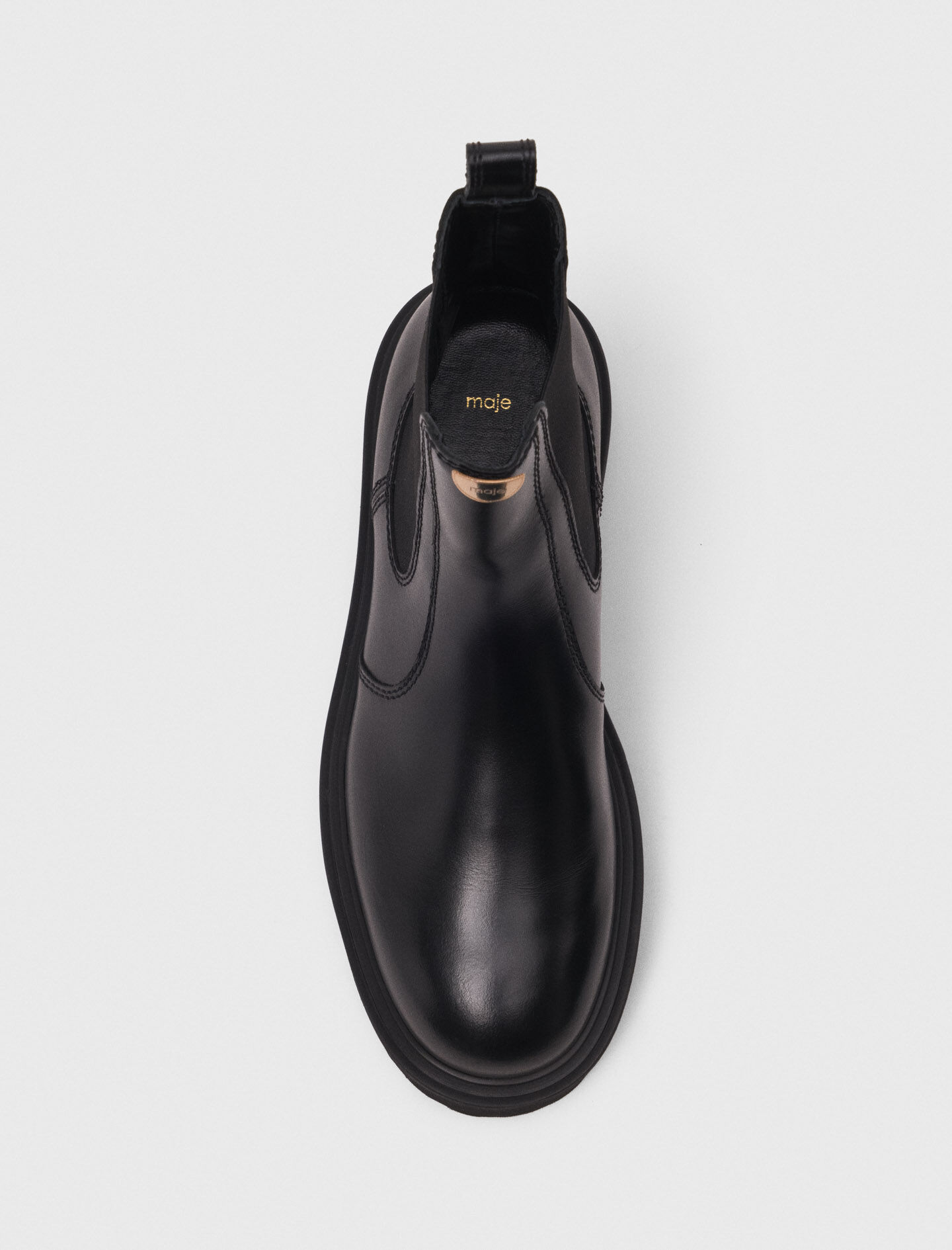 メル11286 Chelsea boots Black / Gray For Women | Maje