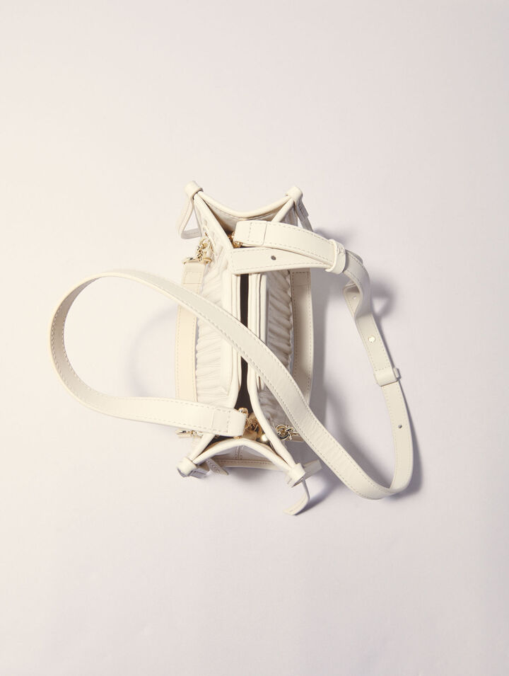 Mini cabas en cuir matelassé