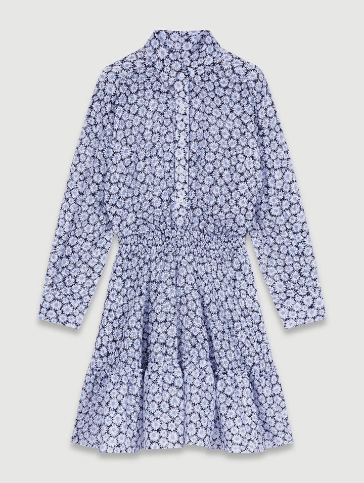 Robe courte fleurie