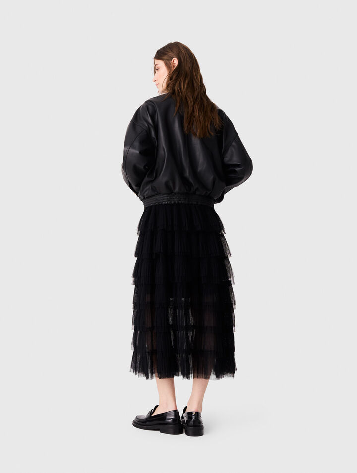 Jupe midi en tulle