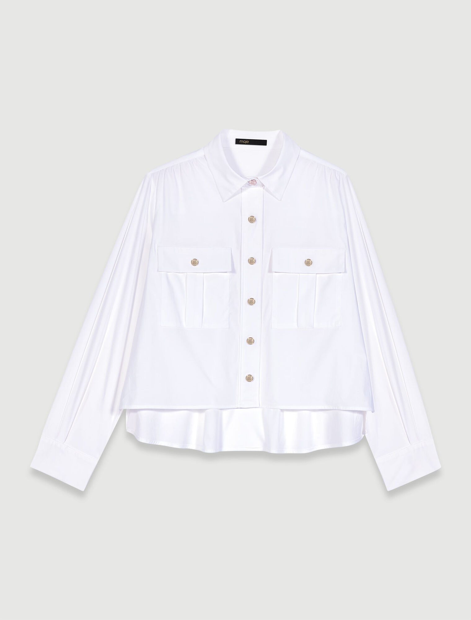 Chemise courte en coton