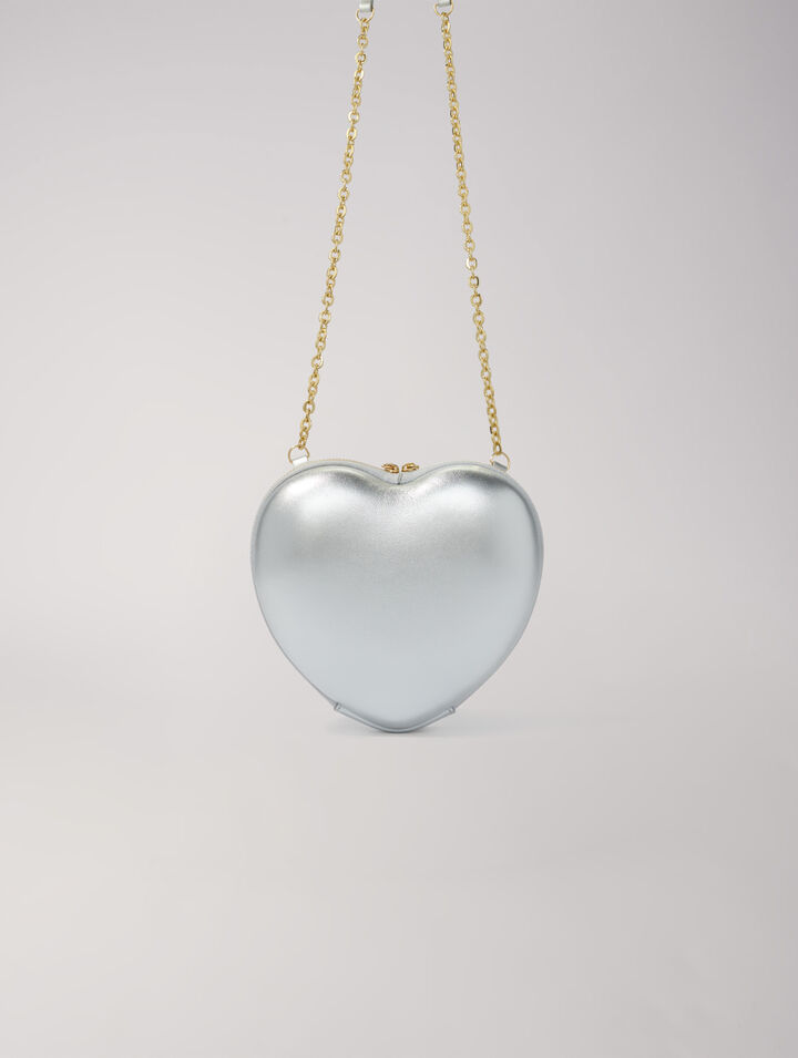 Sac cœur en cuir