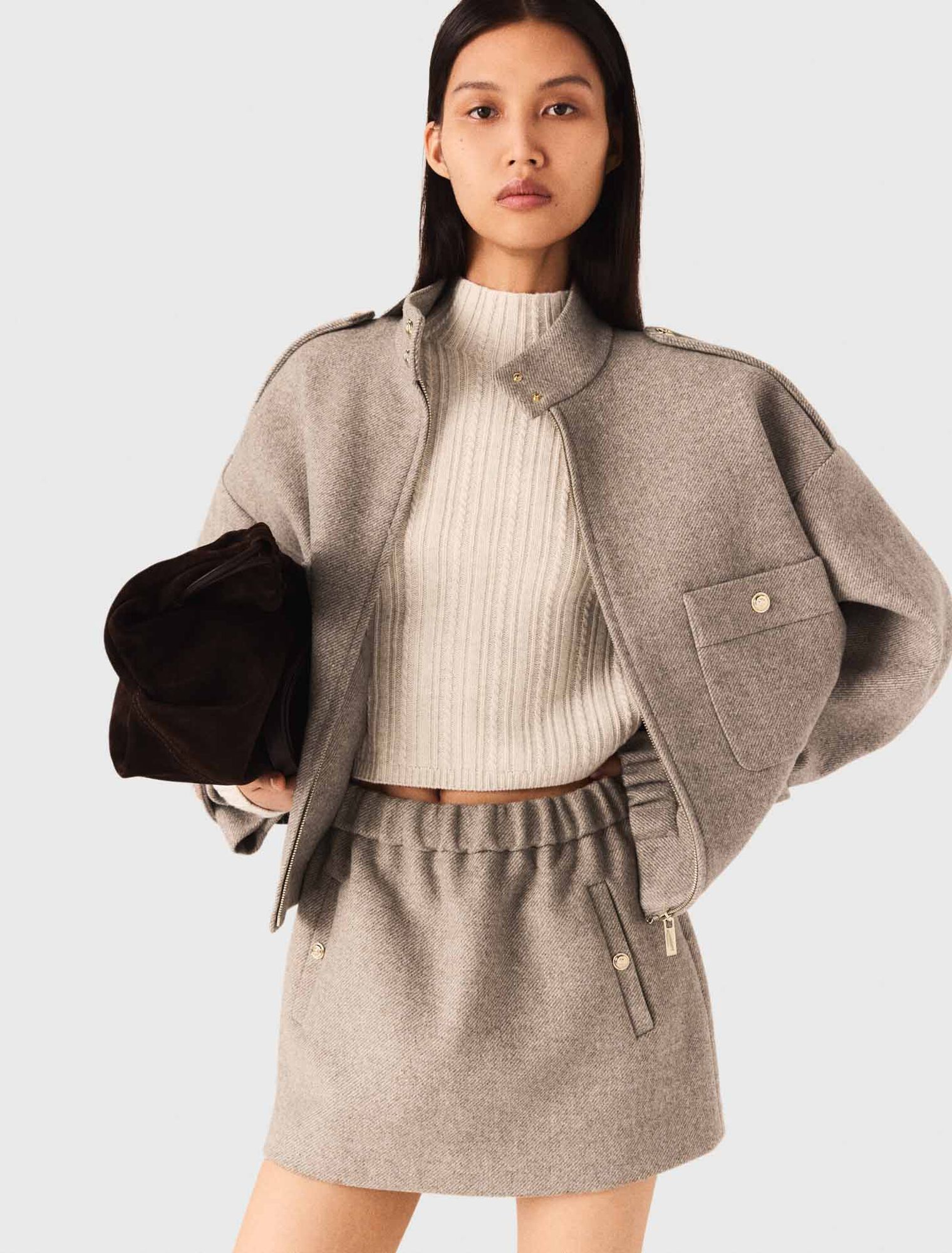Mixed wool jacket