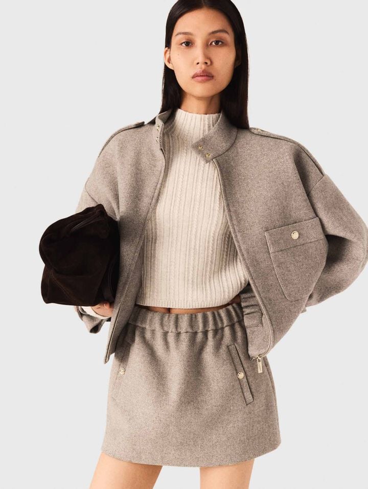Mixed wool jacket