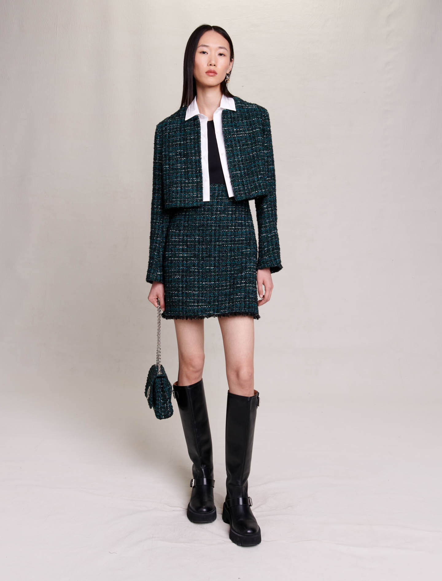 2 in 1 short dress Green For Women Maje
