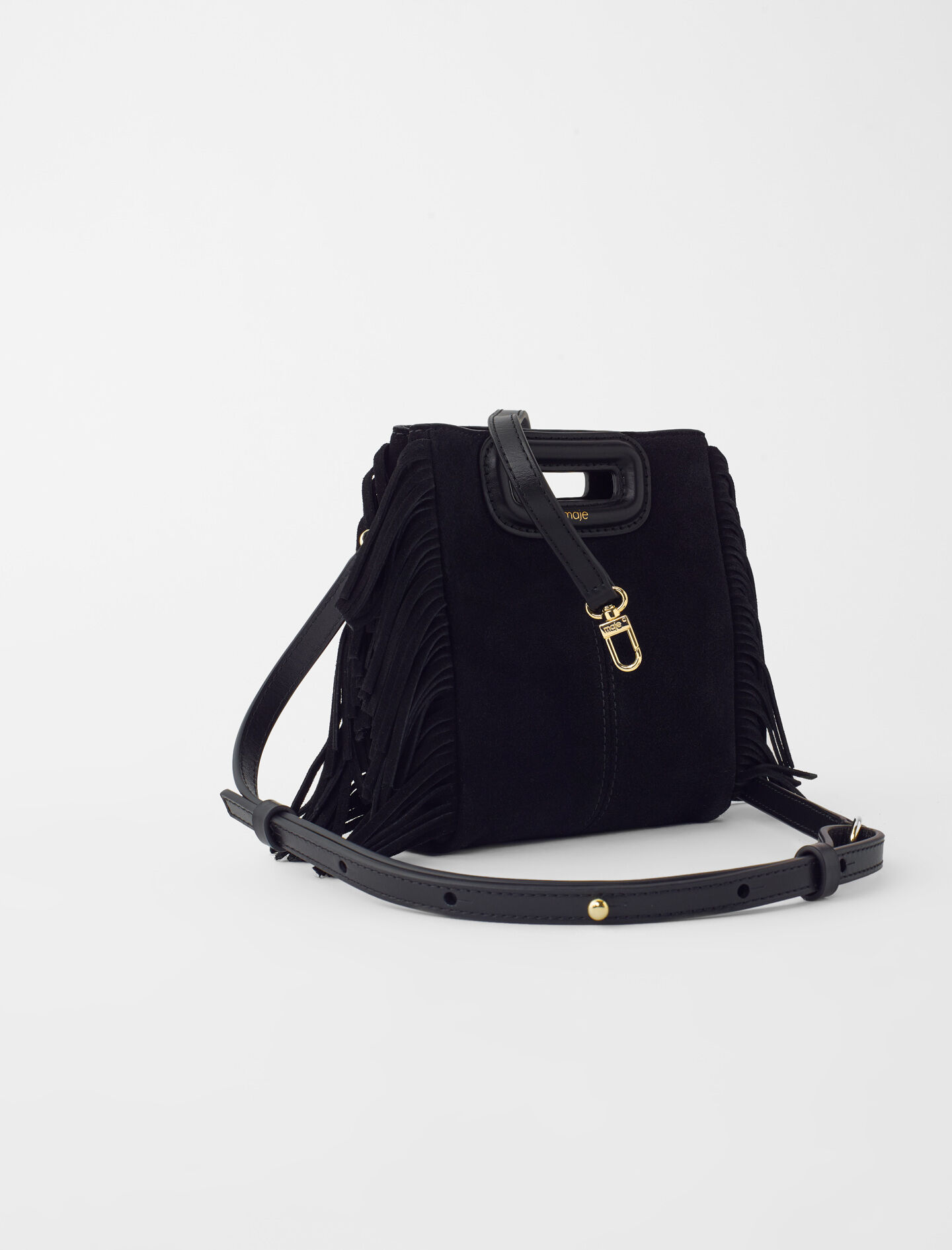 Sac M mini en cuir suede