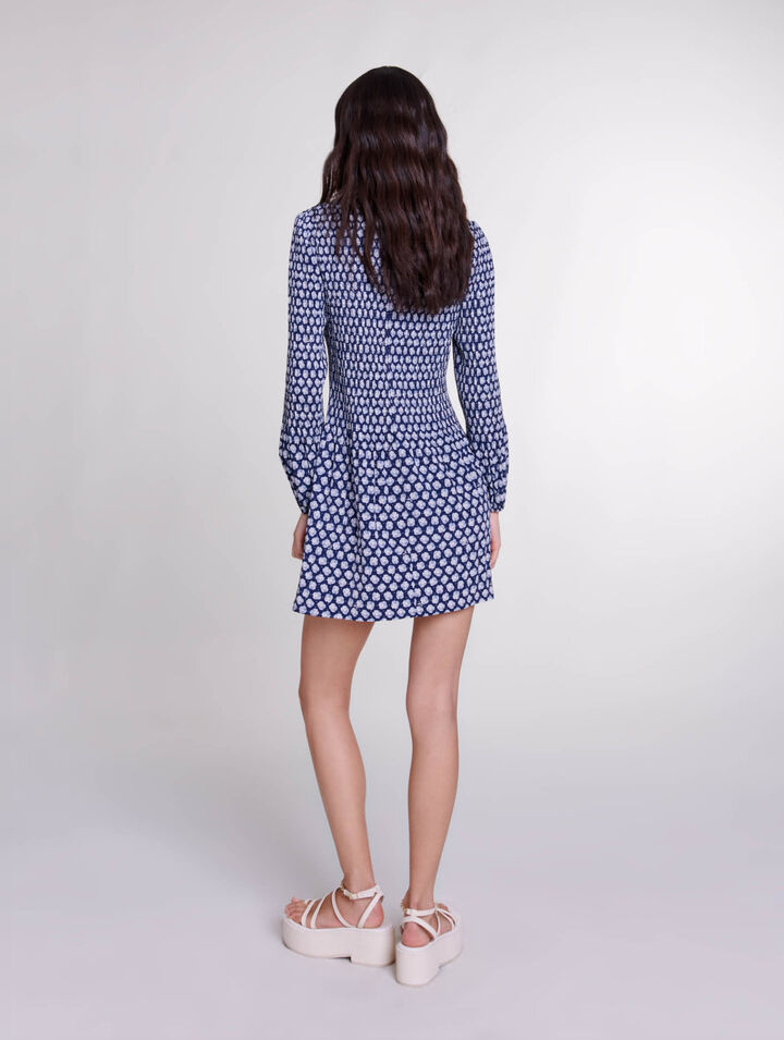 Robe courte fleurie