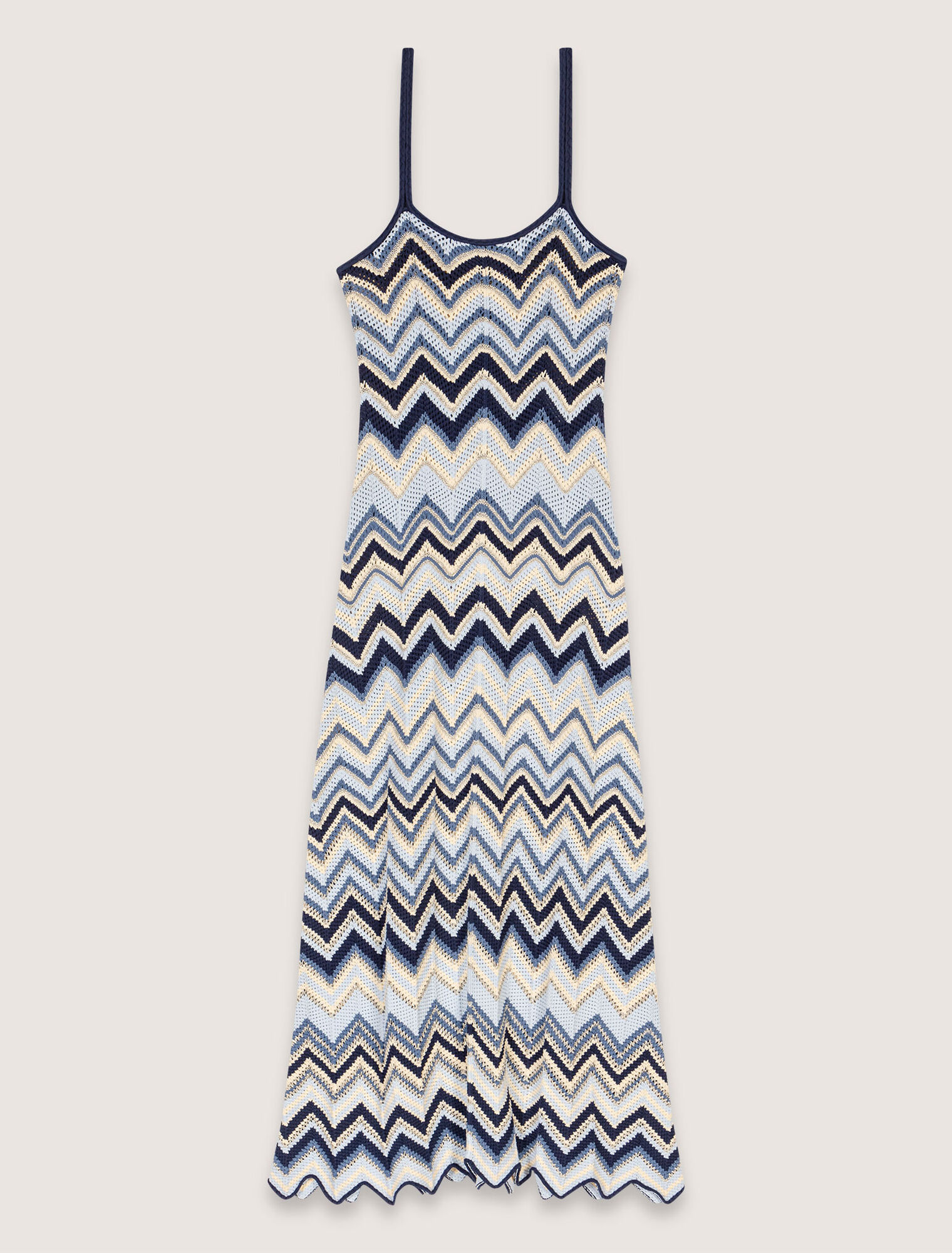 Robe longue en crochet