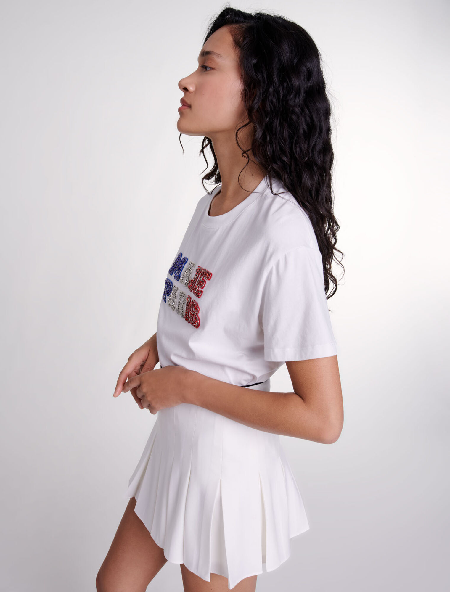 Short pleated skort