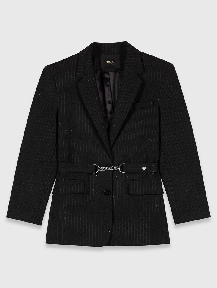 Veste de tailleur à strass