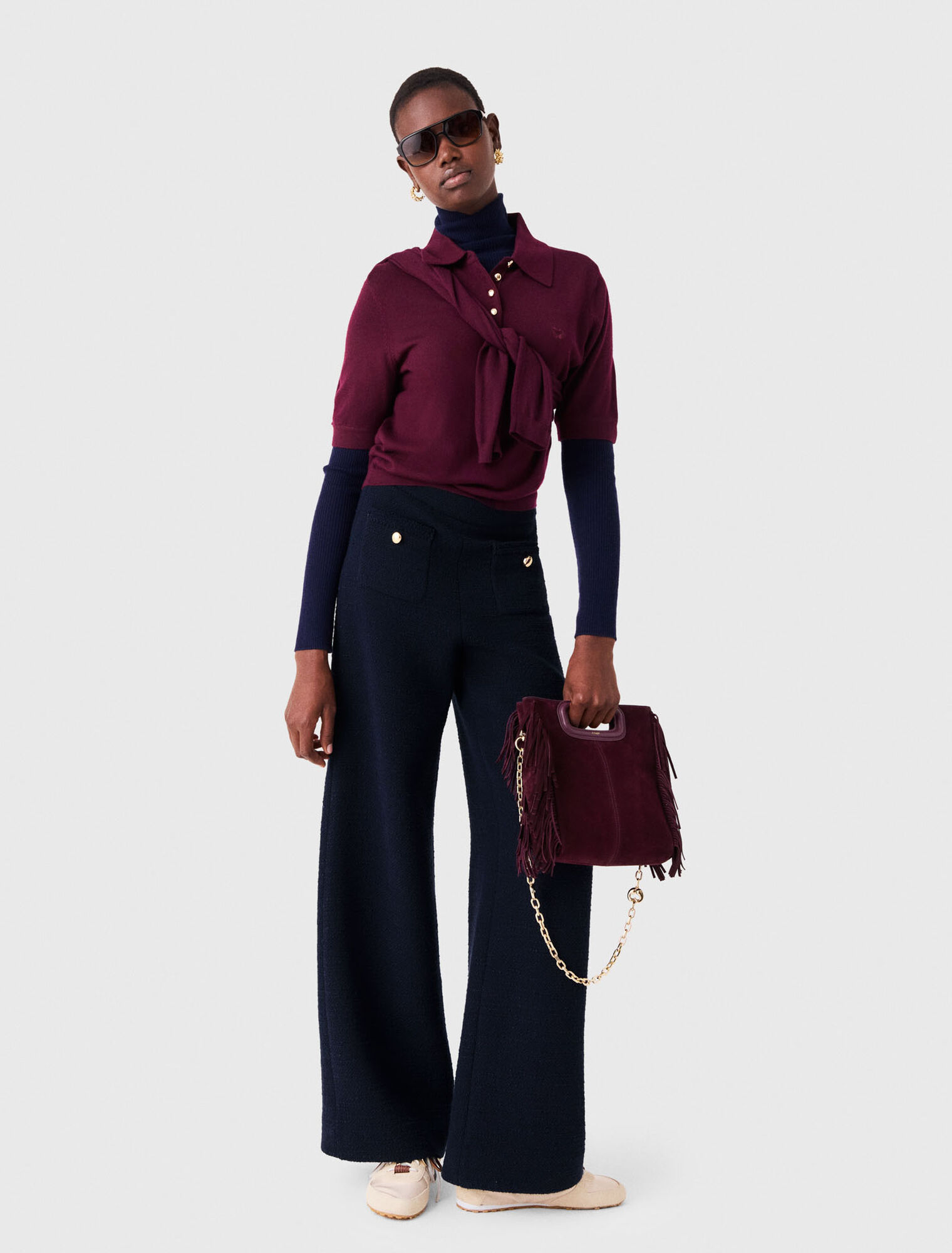 Pantalon en tweed