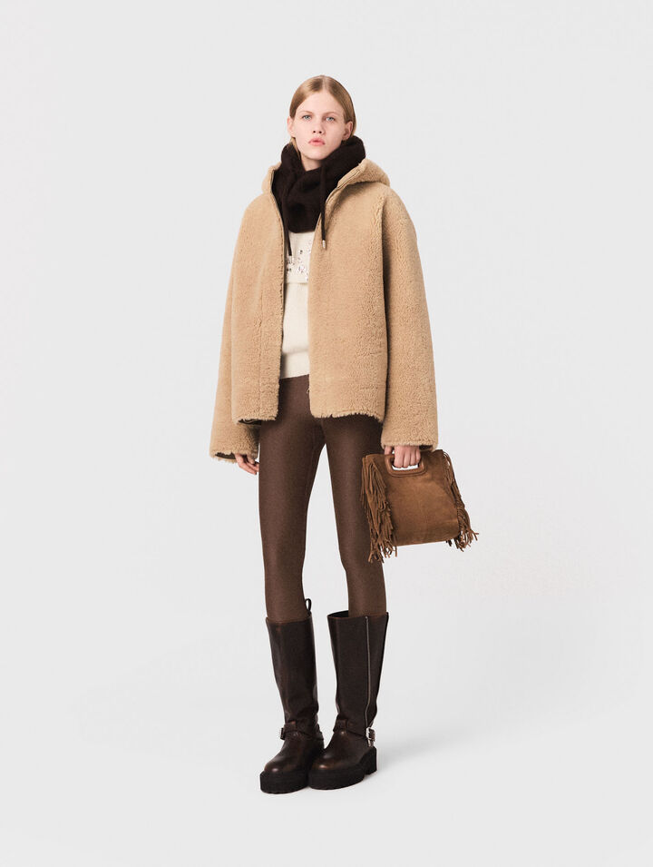 Manteau réversible avec capuche