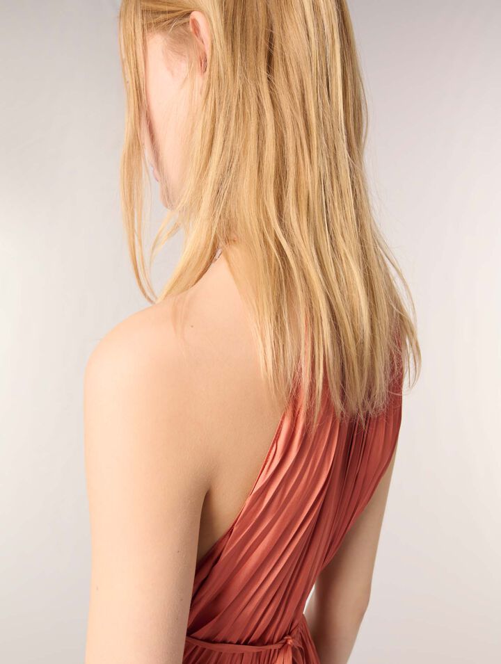 Pleated maxi dress