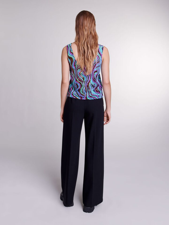 Sequinned top
