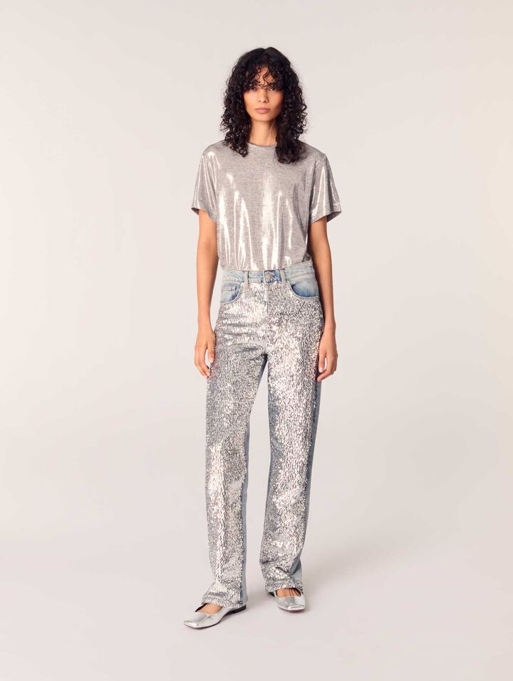 Tee-shirt lamé