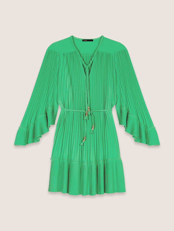 Short pleated dress