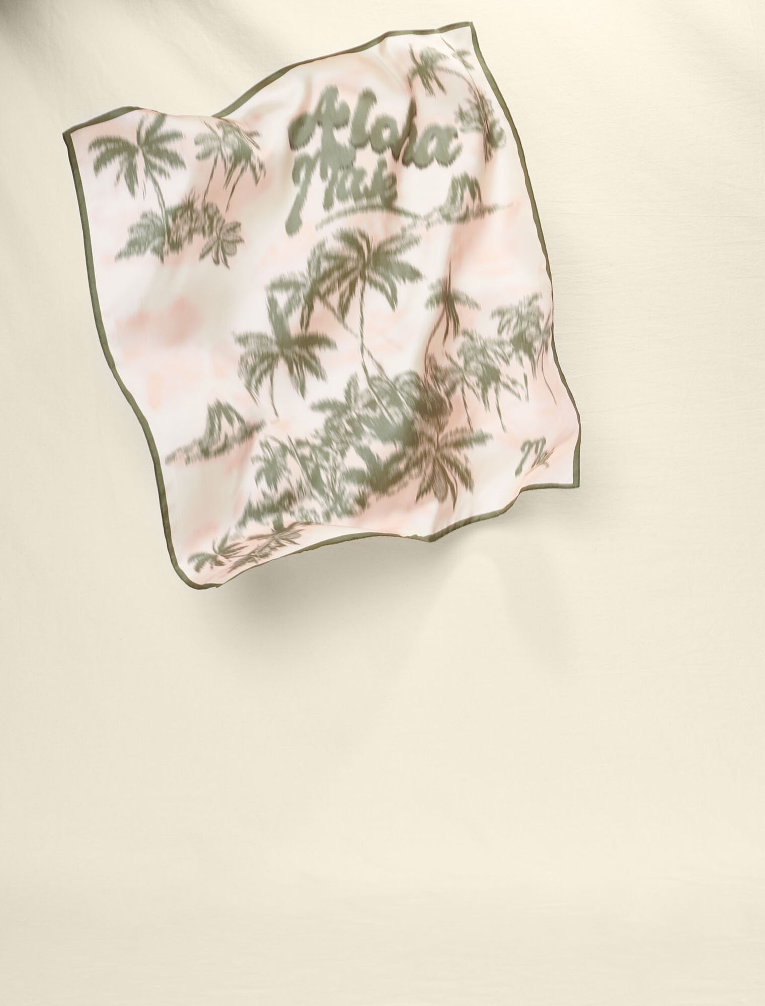 Palm tree print scarf