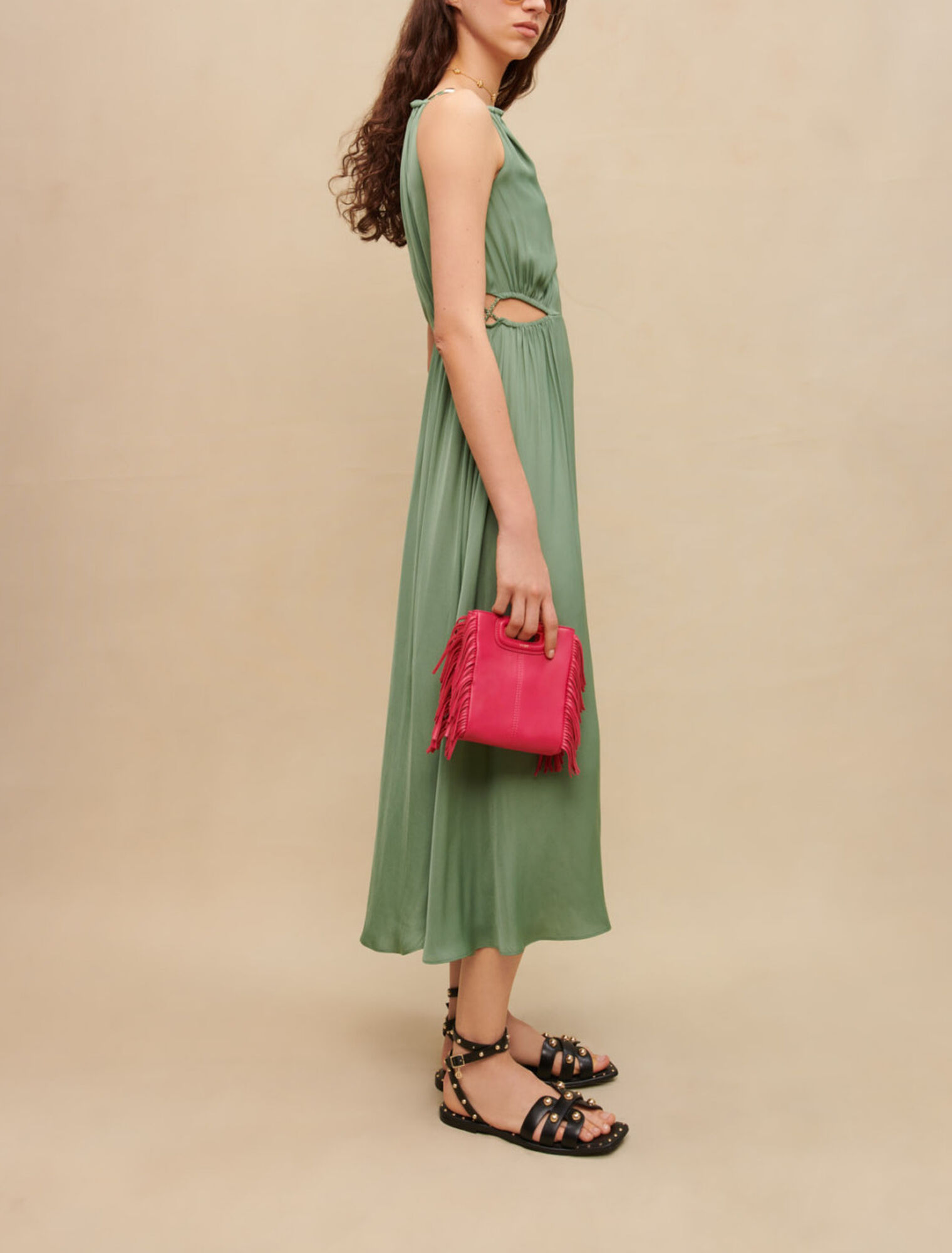 Robe midi ajourée