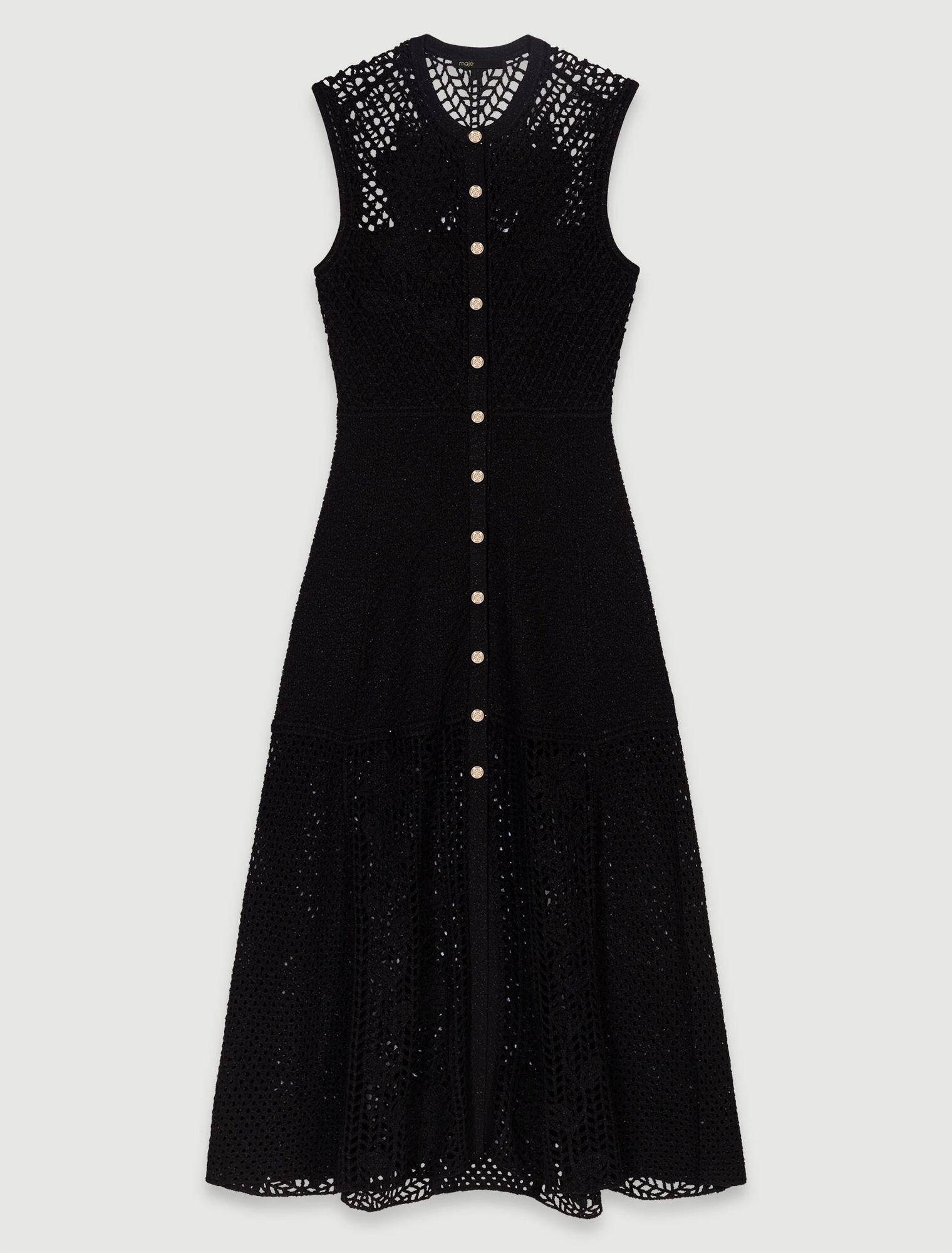 Robe longue en crochet