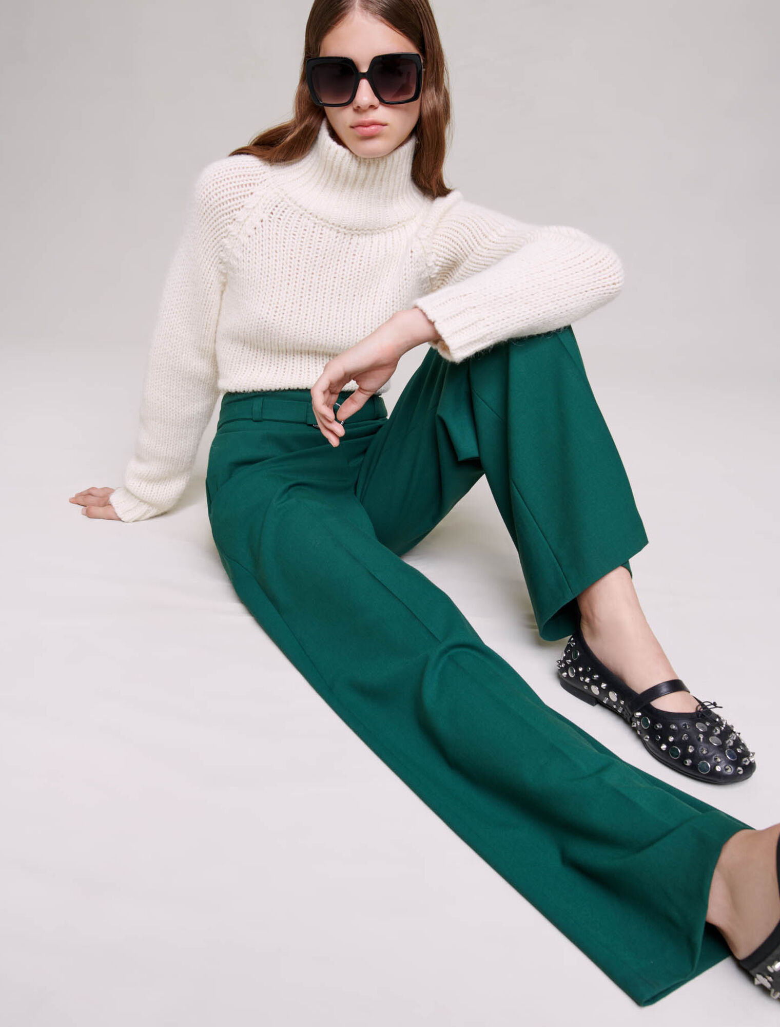Pantalon de tailleur large
