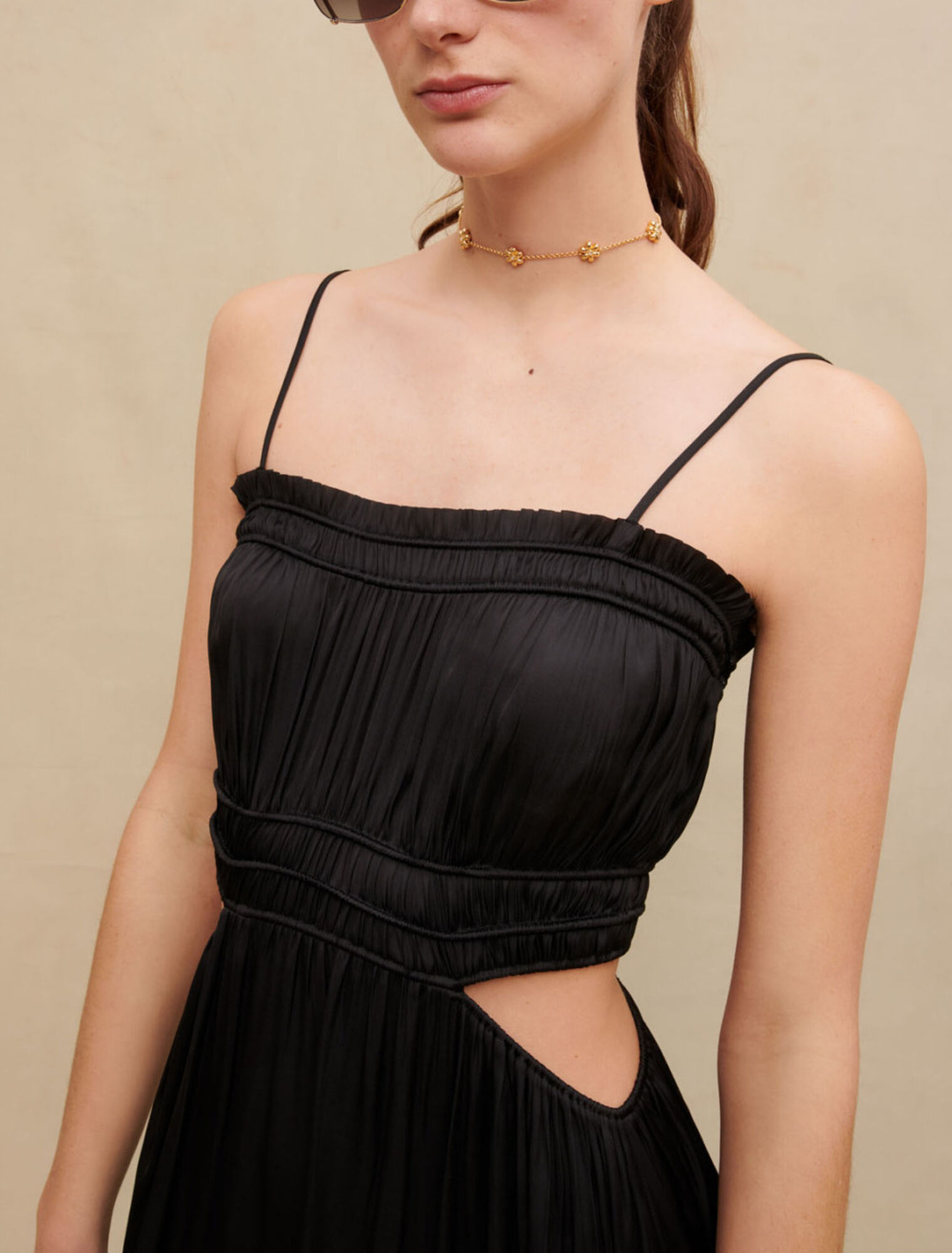 Long satiny dress