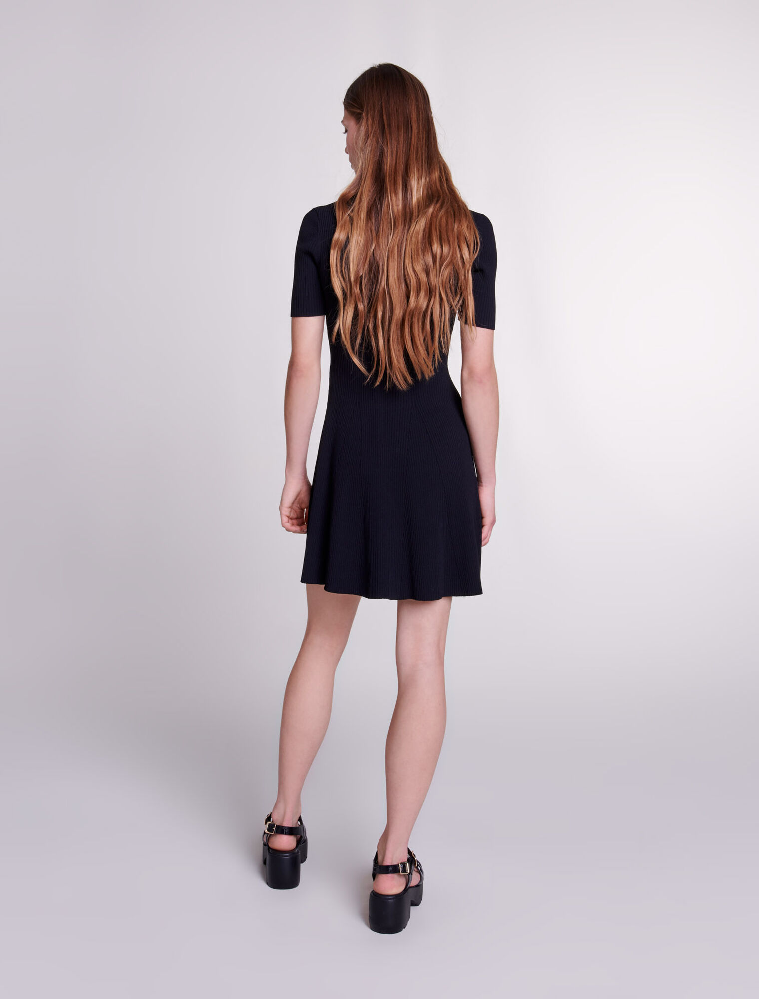 Robe courte en maille