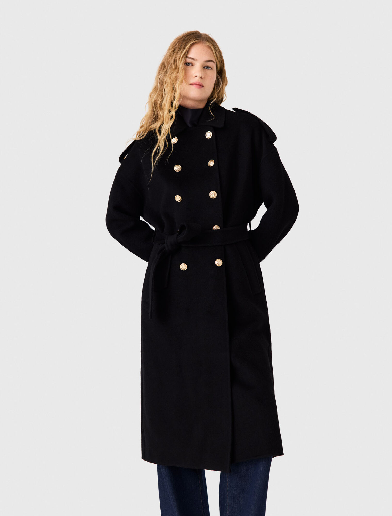 Long double-faced coat