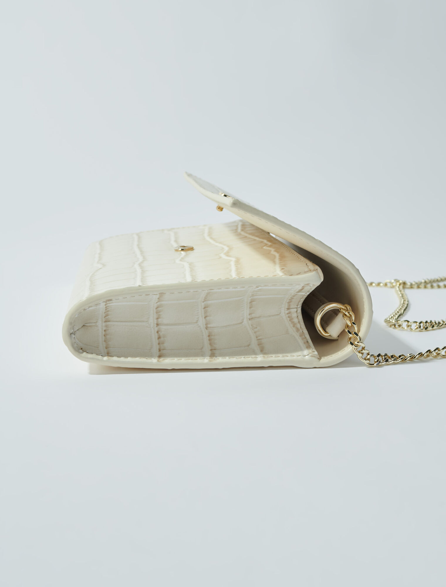 Sac en cuir embossé croco