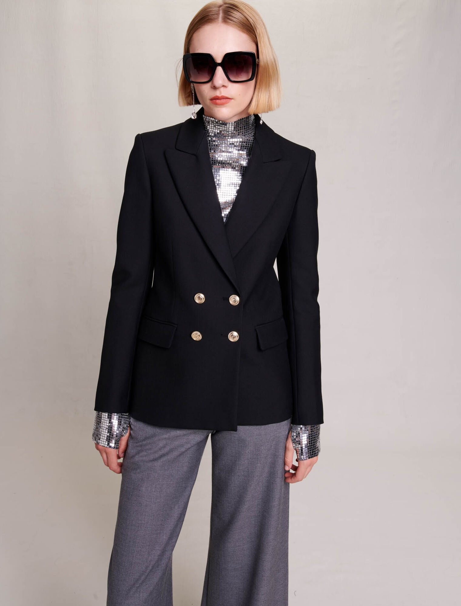 Veste courte en tweed