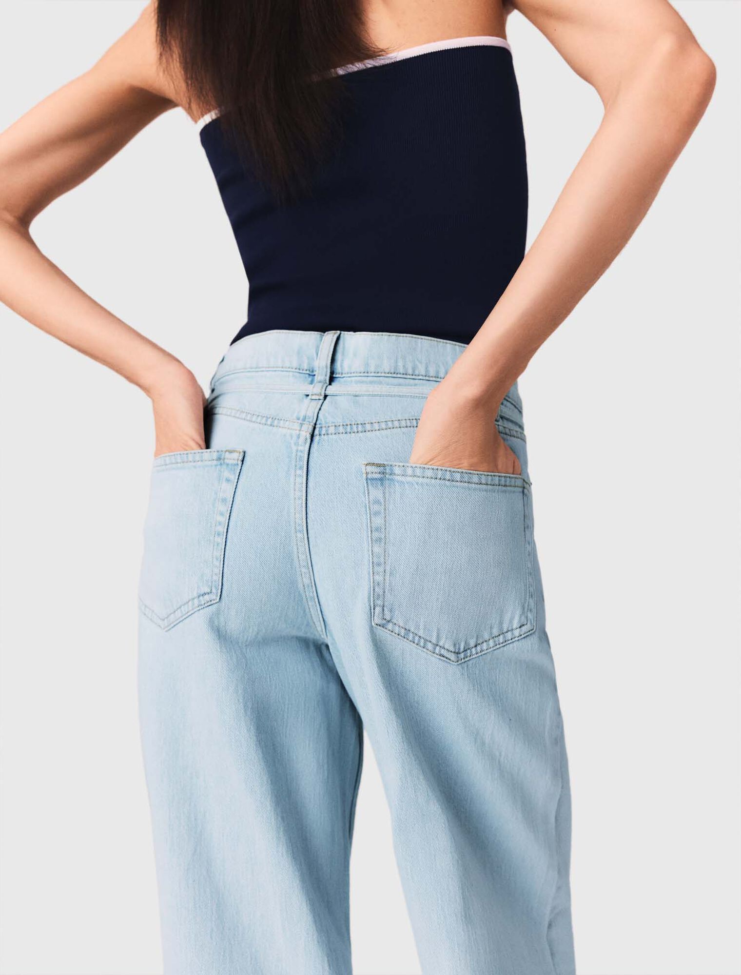 Jean large avec strass