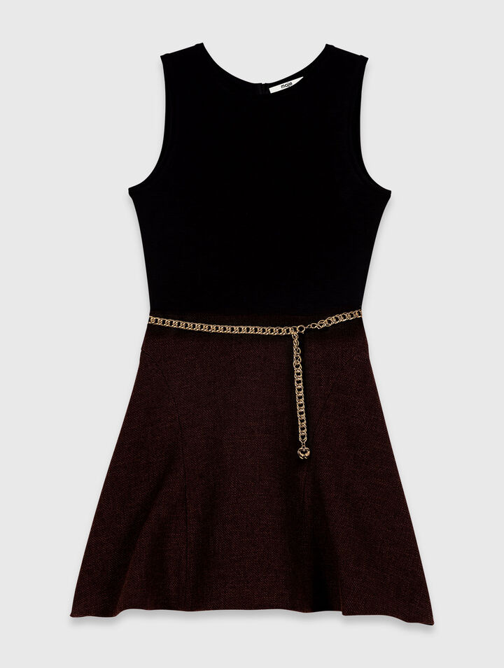 Robe cape 2-en-1 en tweed