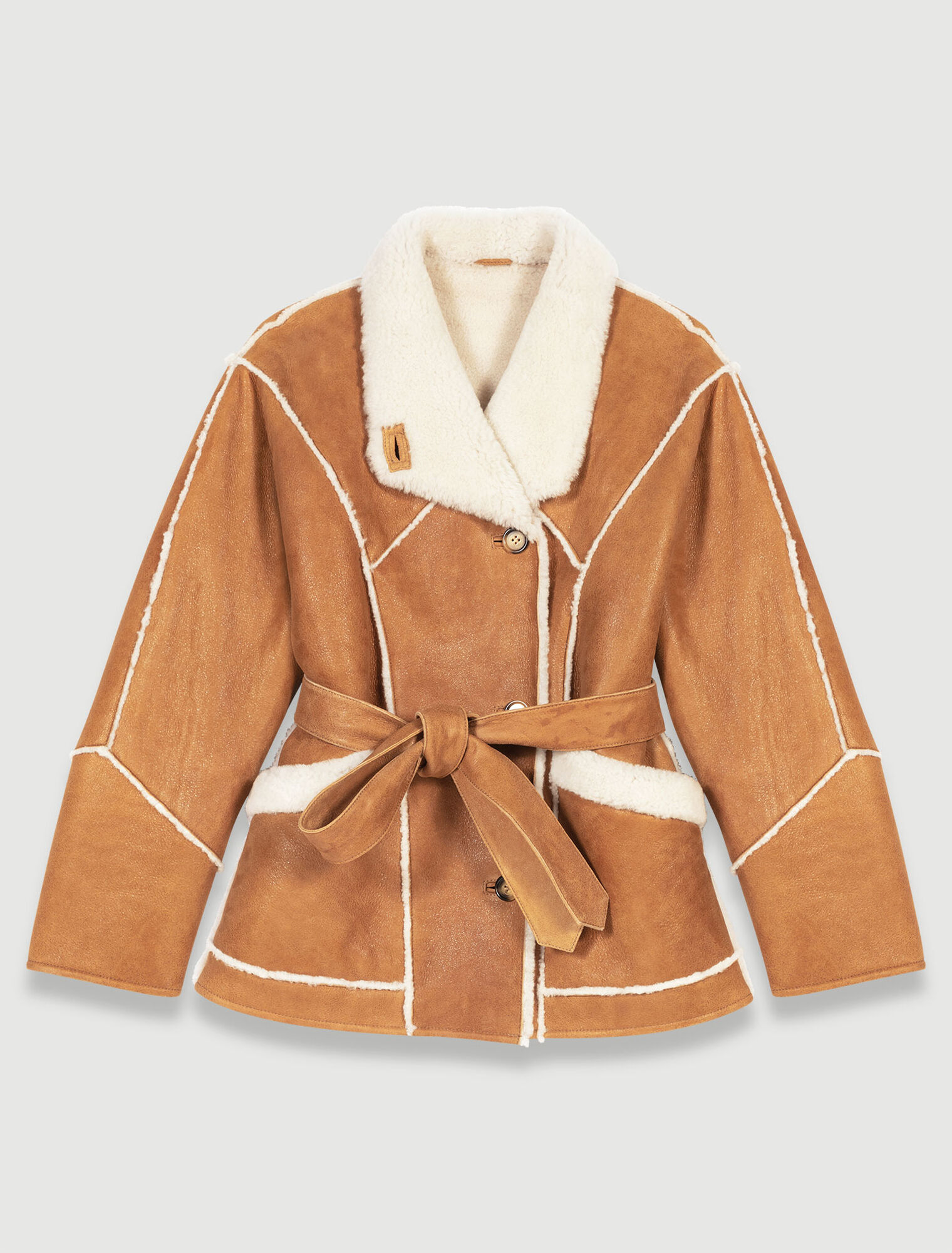 Manteau court shearling