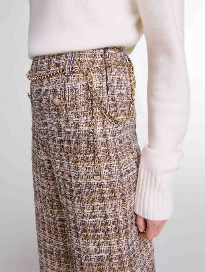 Pantalon en tweed