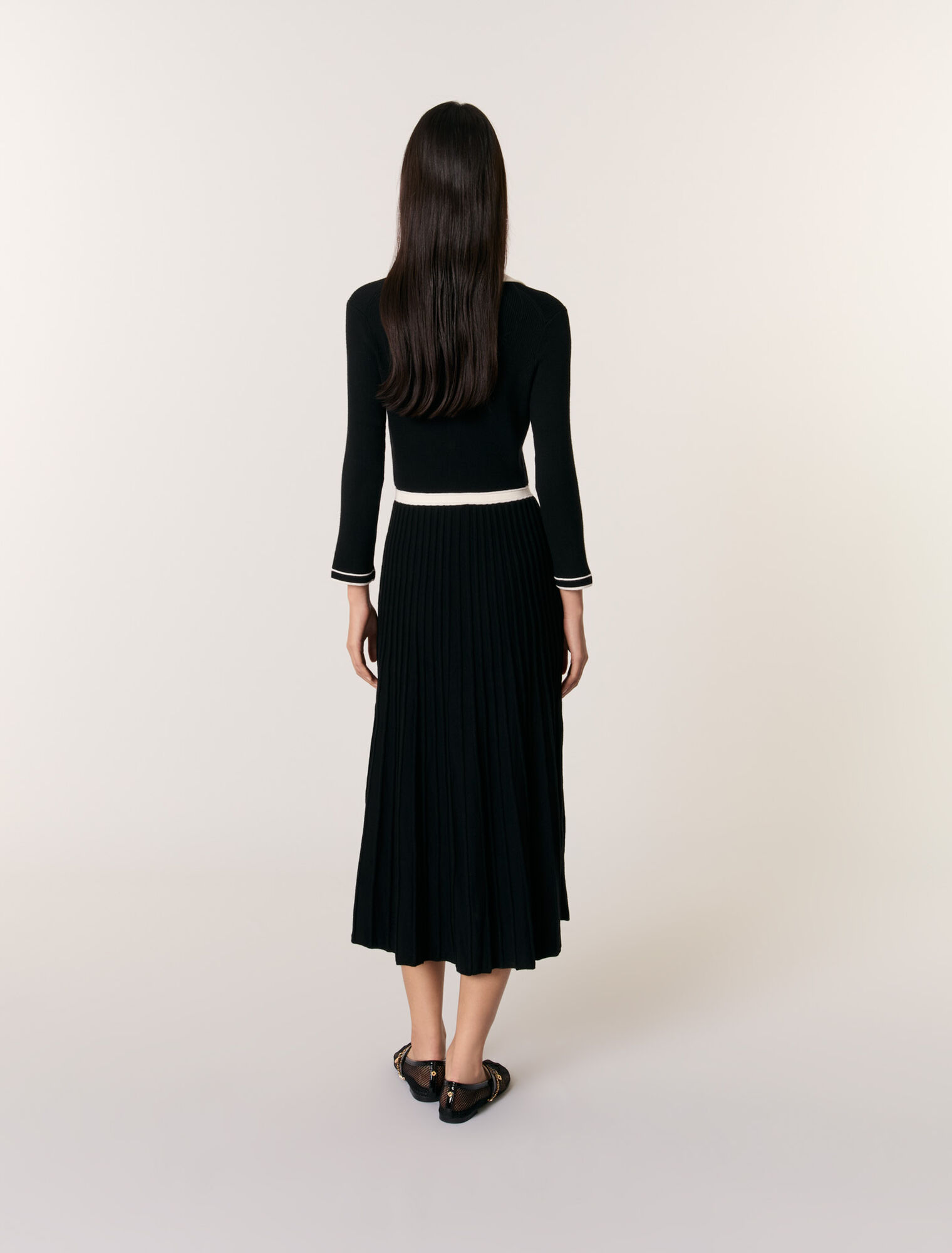 Robe longue en maille