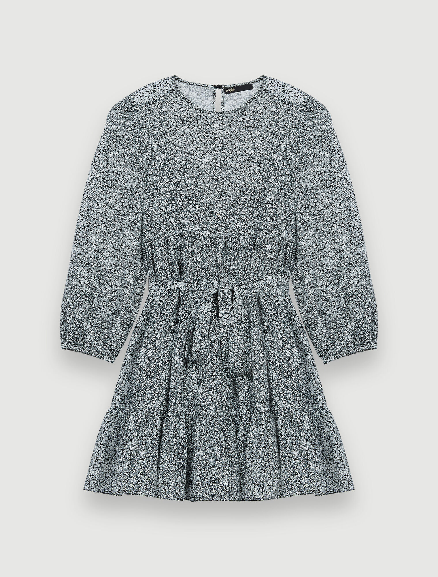 Robe baby doll en jacquard imprimé