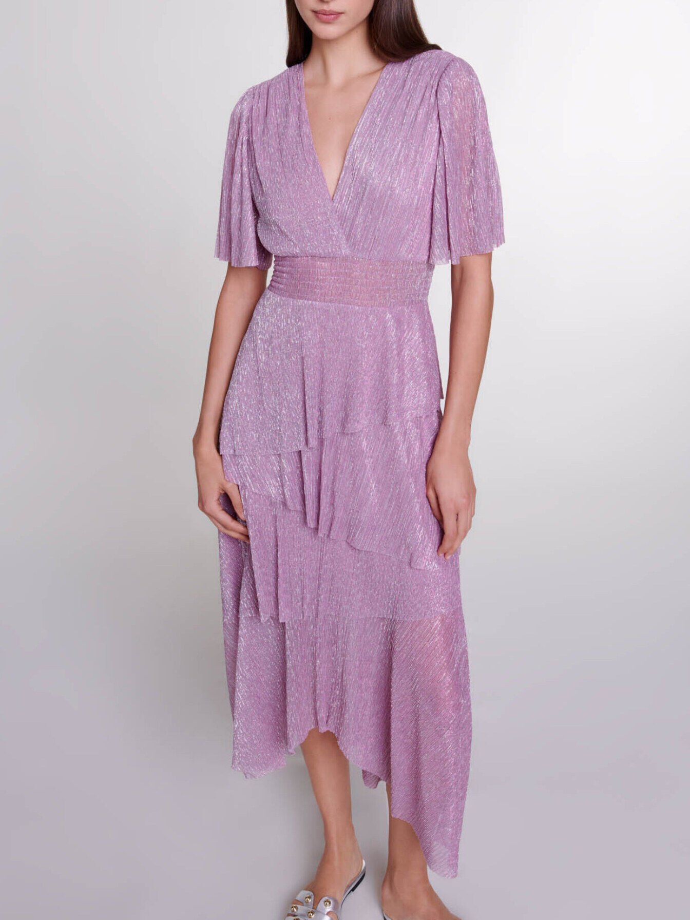 maje★ ROBE LONGUE A VOLANTS ワンピース Robe longue à volants