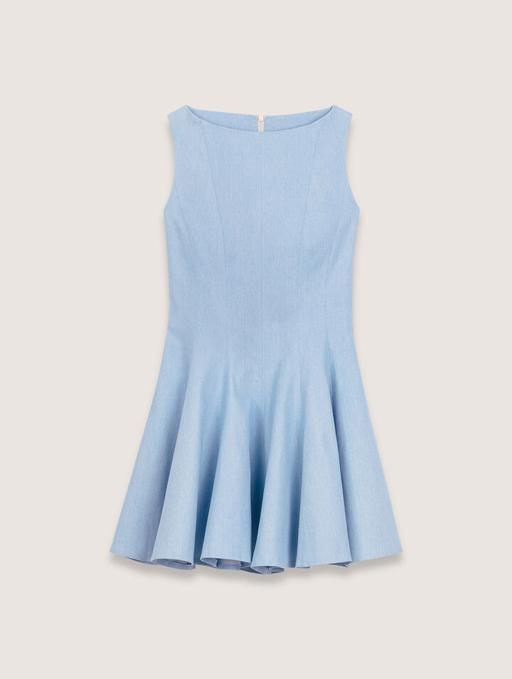 Short flared cotton dress