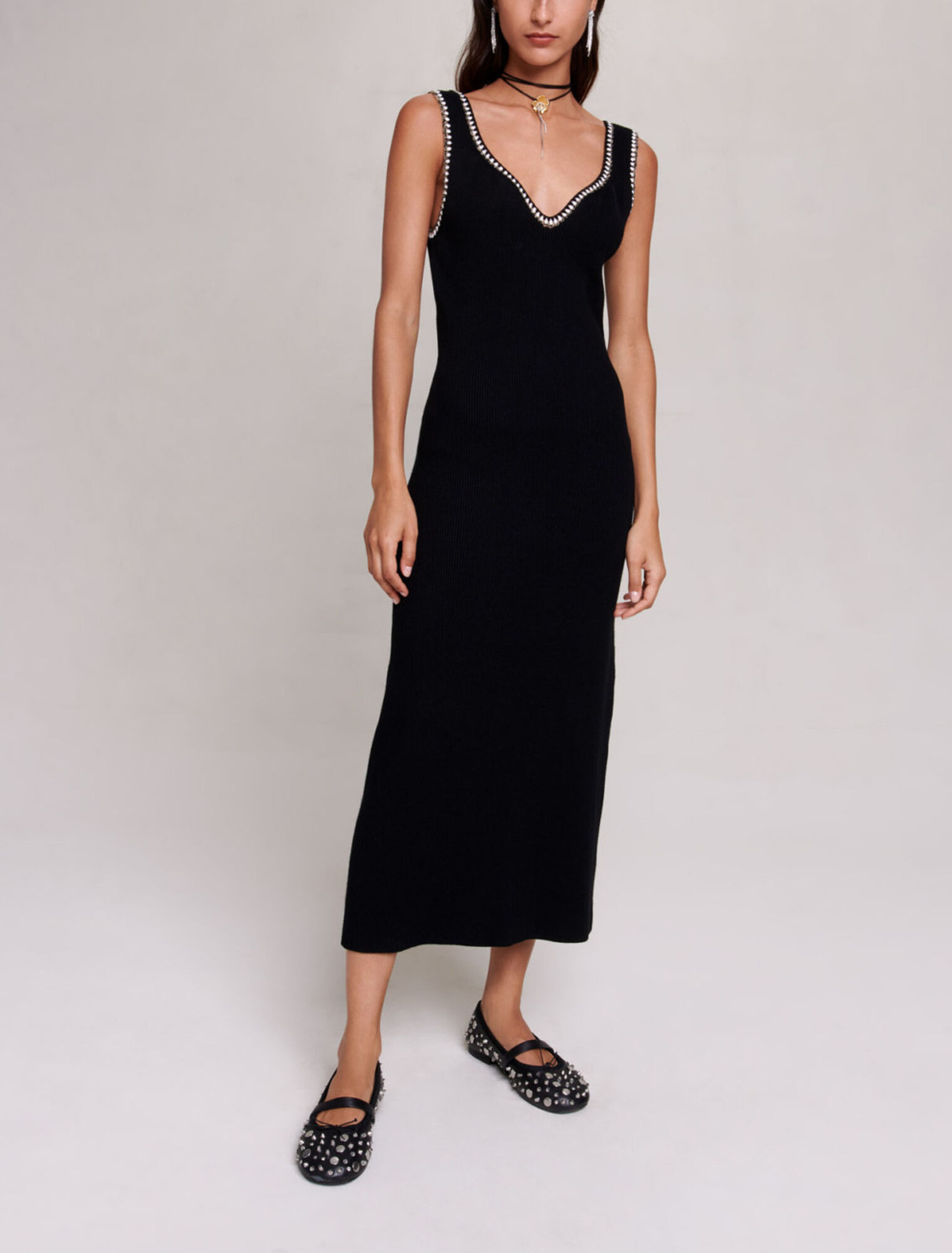 Knit maxi dress