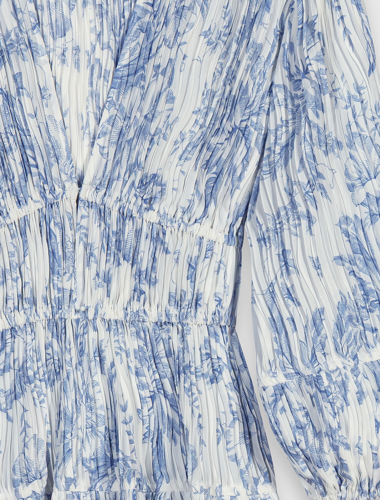 Robe pliss&eacute;e imprim&eacute;e