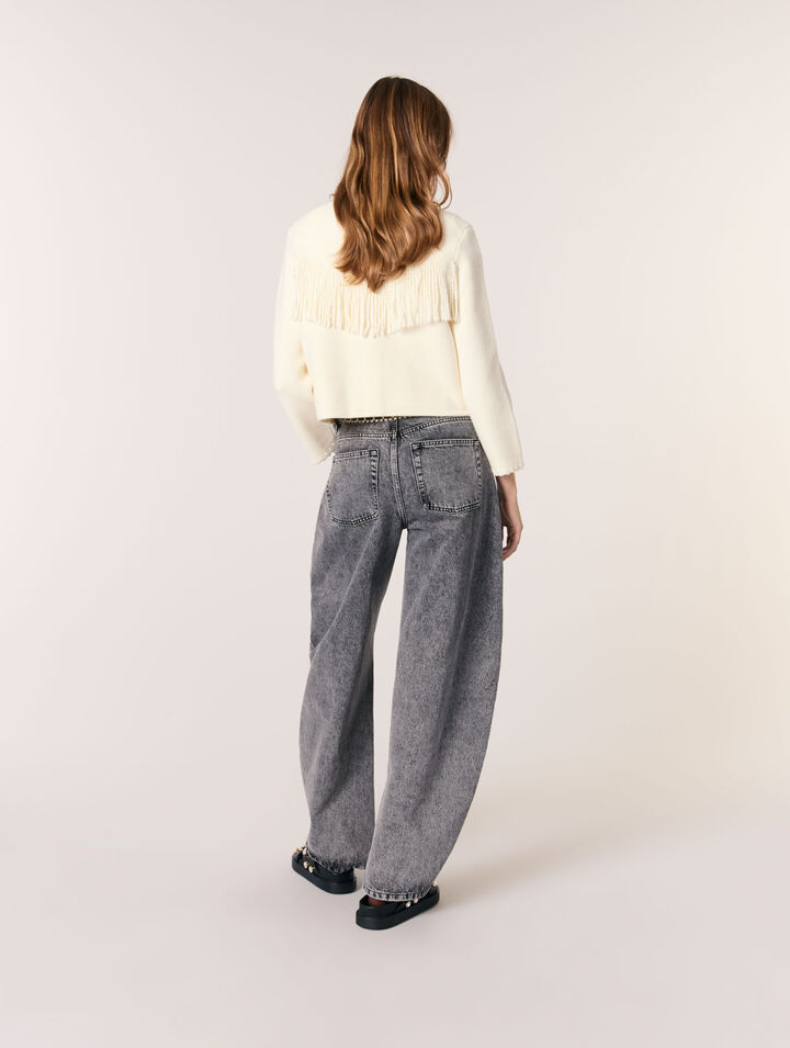 Cardigan à franges
