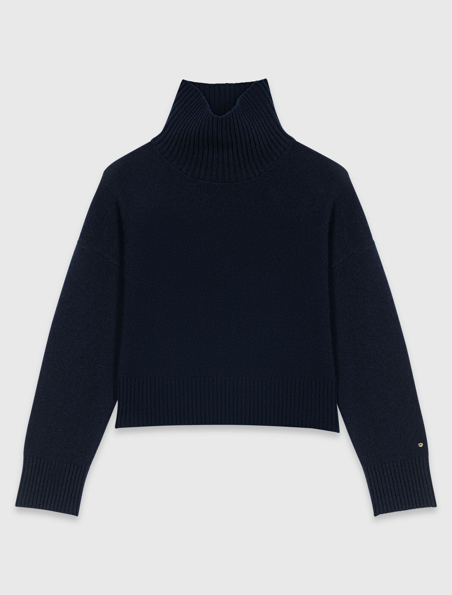 High-neck cashmere sweater