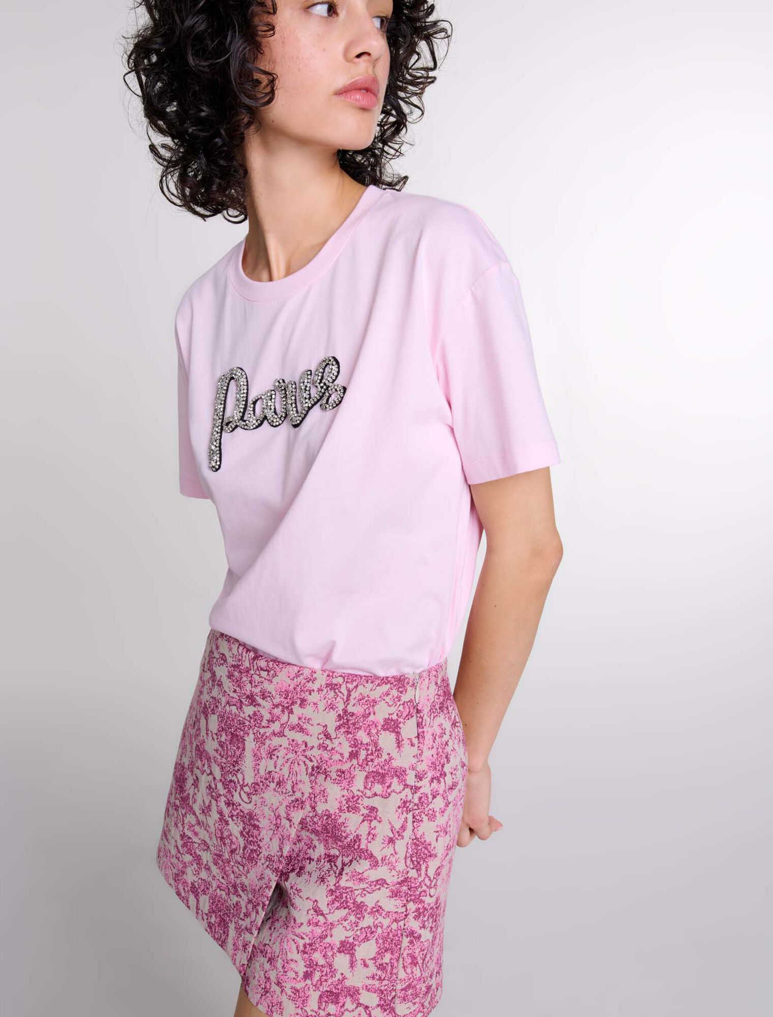 Tee-shirt Paris à strass