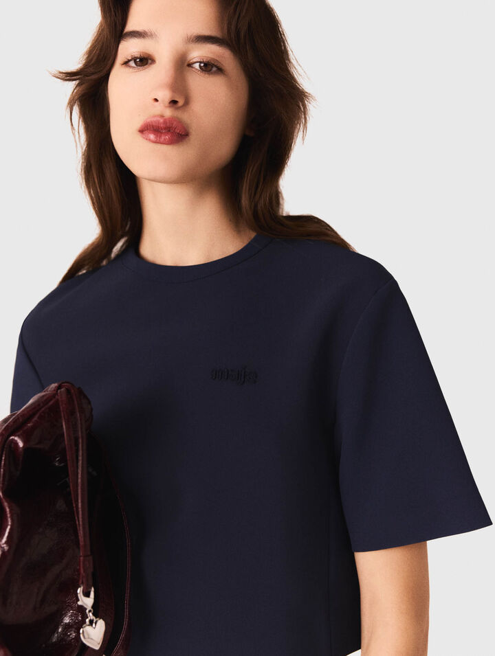 Heavy crepe short top
